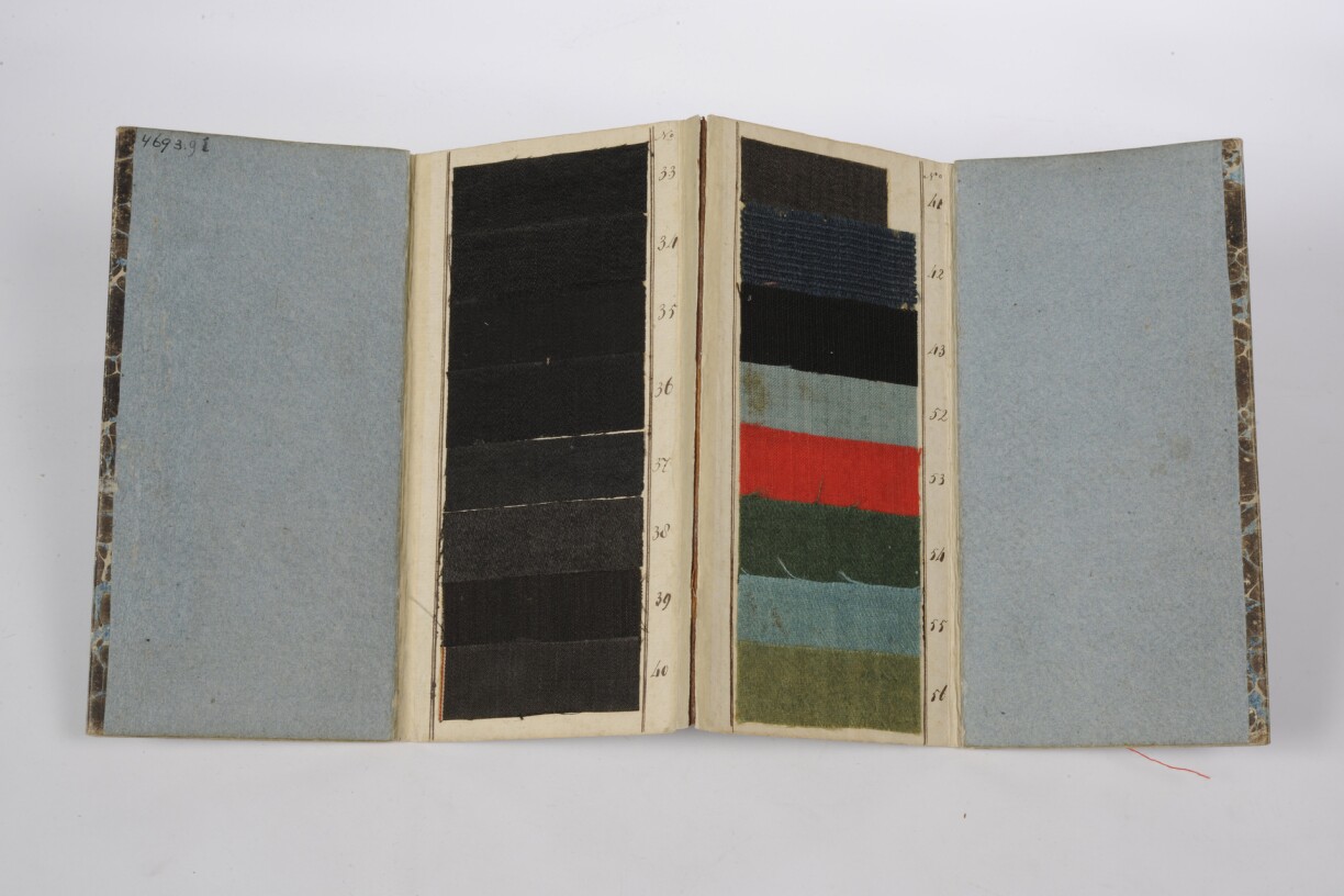 Original fabric samples, 1776–1847.