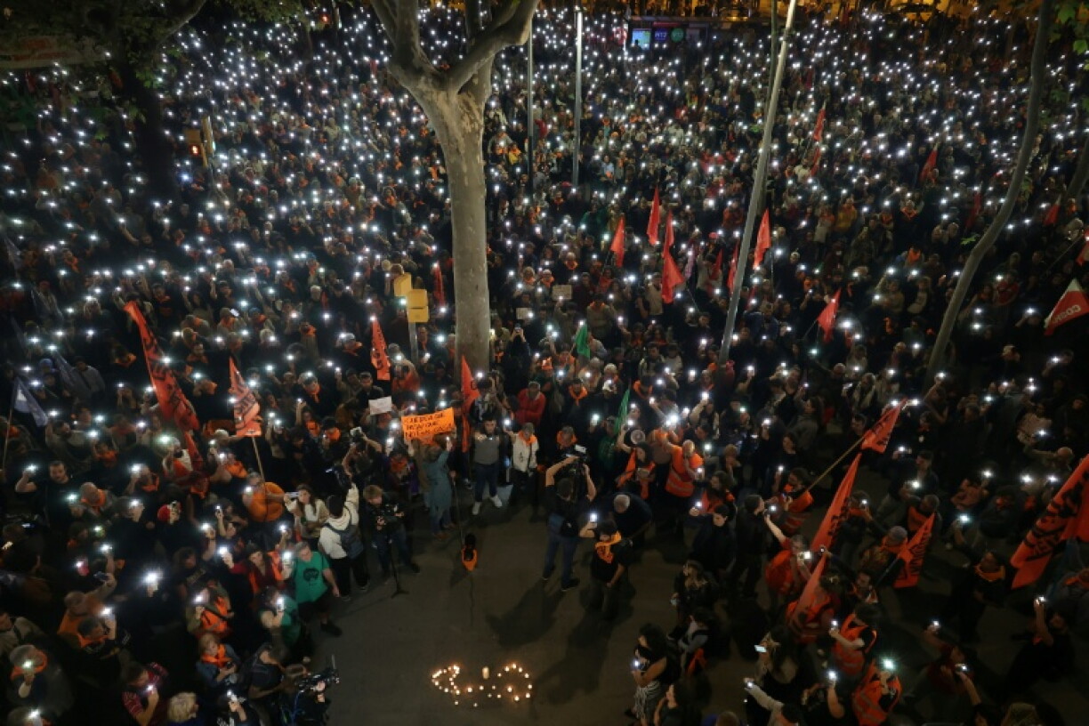 The housing crisis has become a major political issue and sparked nationwide protests, including this one in Barcelona