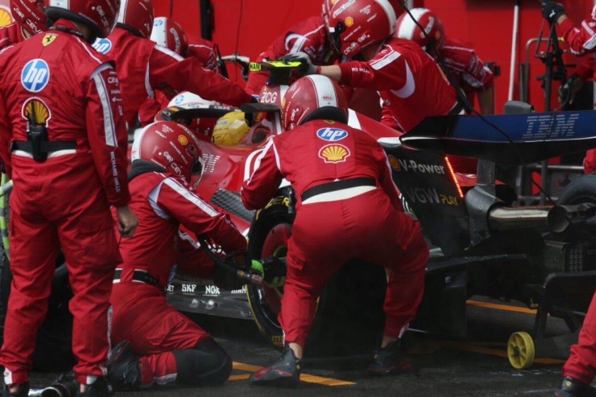 Ferrari's British driver Lewis Hamilton