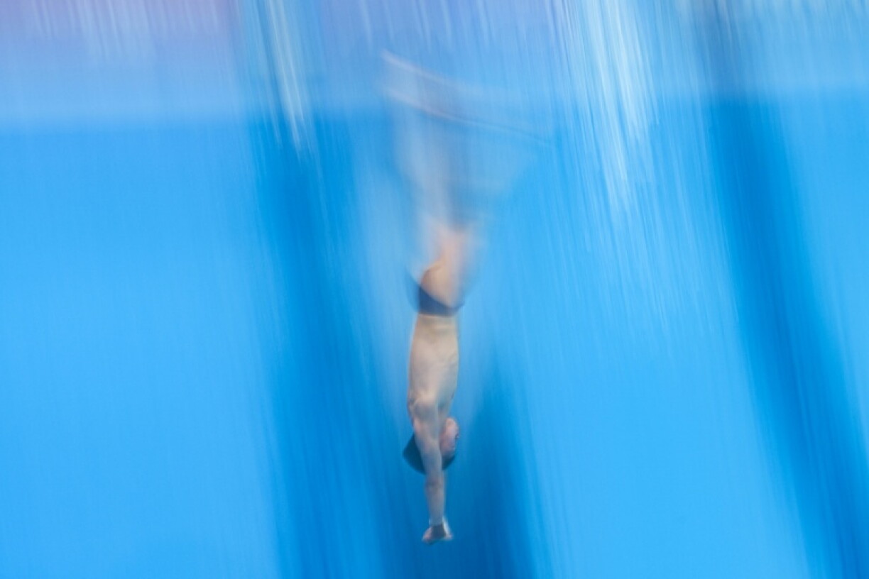 China's Zhao Renjie competes in the men's 10m platform final
