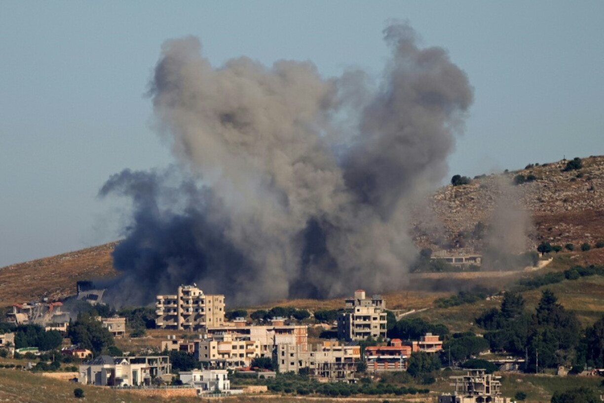 Une frappe israélienne a visé le village de Kfar Tibnit, dans la région de Marjayoun, au Liban, le 3 juin 2026.