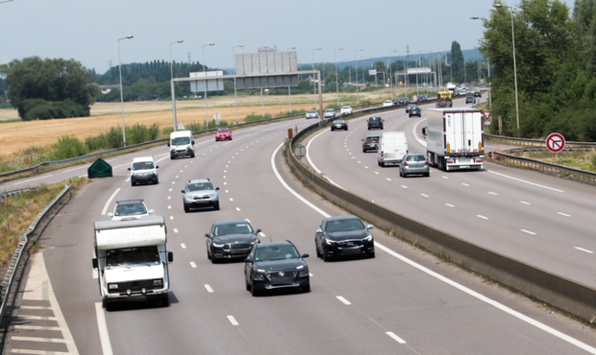 L'autoroute A31 photographiée pendant l'été 2018.