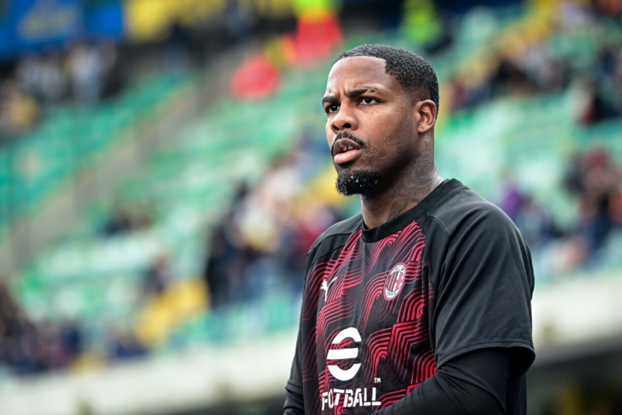 Le gardien français de l'AC Milan Mike Maignan avant le match de serie A contre l'Hellas Verone le 17 mars 2024 à Vérone en Italie
