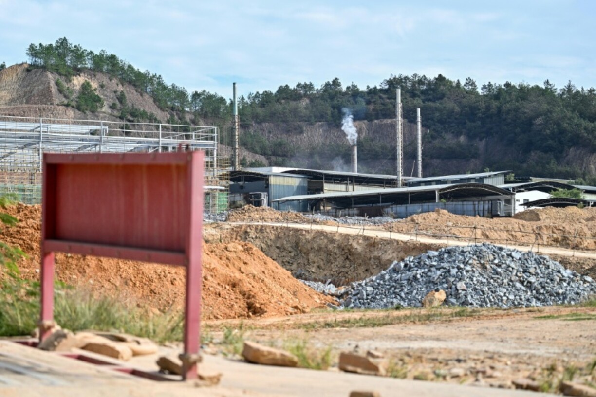 An under-construction rare earths processing plant in eastern China, where the crucial minerals prove a strategic leverage