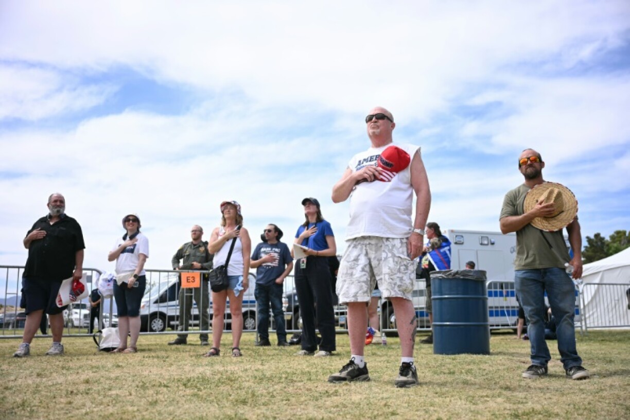 Des trumpistes dans le Nevada le 9 juin 2024