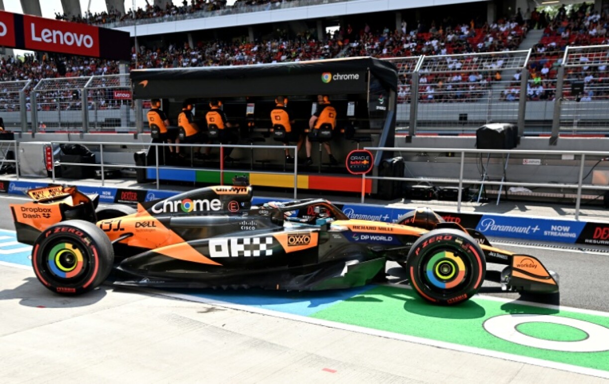 Oscar Piastri edged McLaren team-mate Lando Norris in the final practice session of the Hungarian Grand Prix