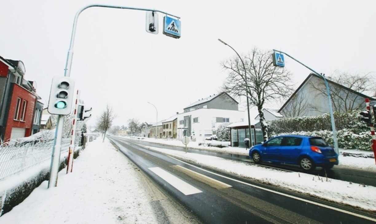 La neige dans le nord du Luxembourg le 28 janvier 2019.