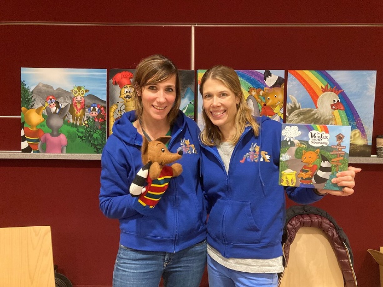 D'Sally Weiland an d'Corinne Wirion mam Muxfux