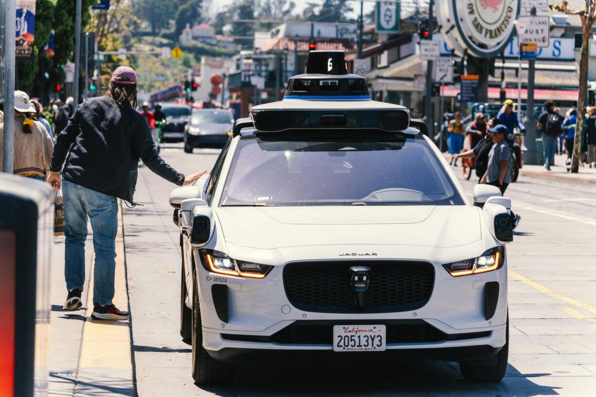 Autonomous Vehicle in San Francisco street.