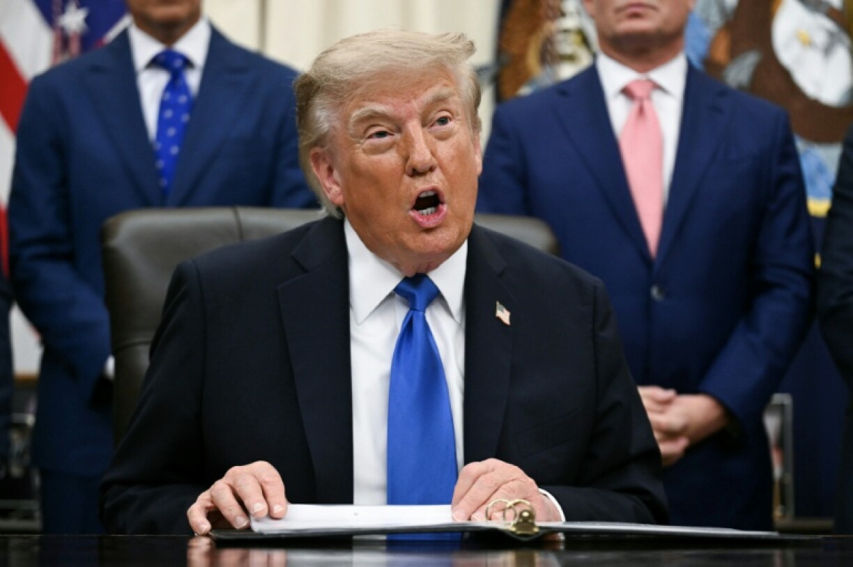 Le président américain Donald Trump dans le Bureau ovale à la Maison Blanche, à Washington DC, le 2 septembre 2026