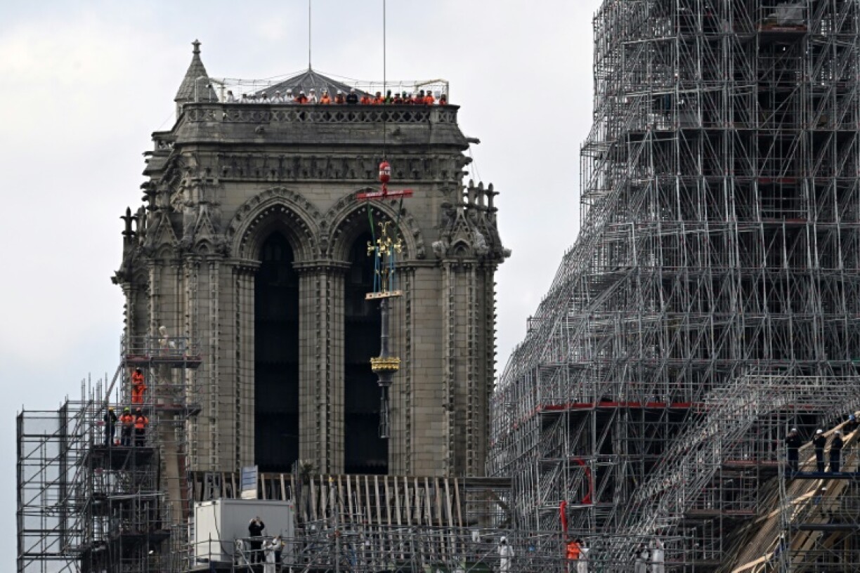Chantier de la cathédrale Notre-Dame de Paris, le 6 décembre 2023