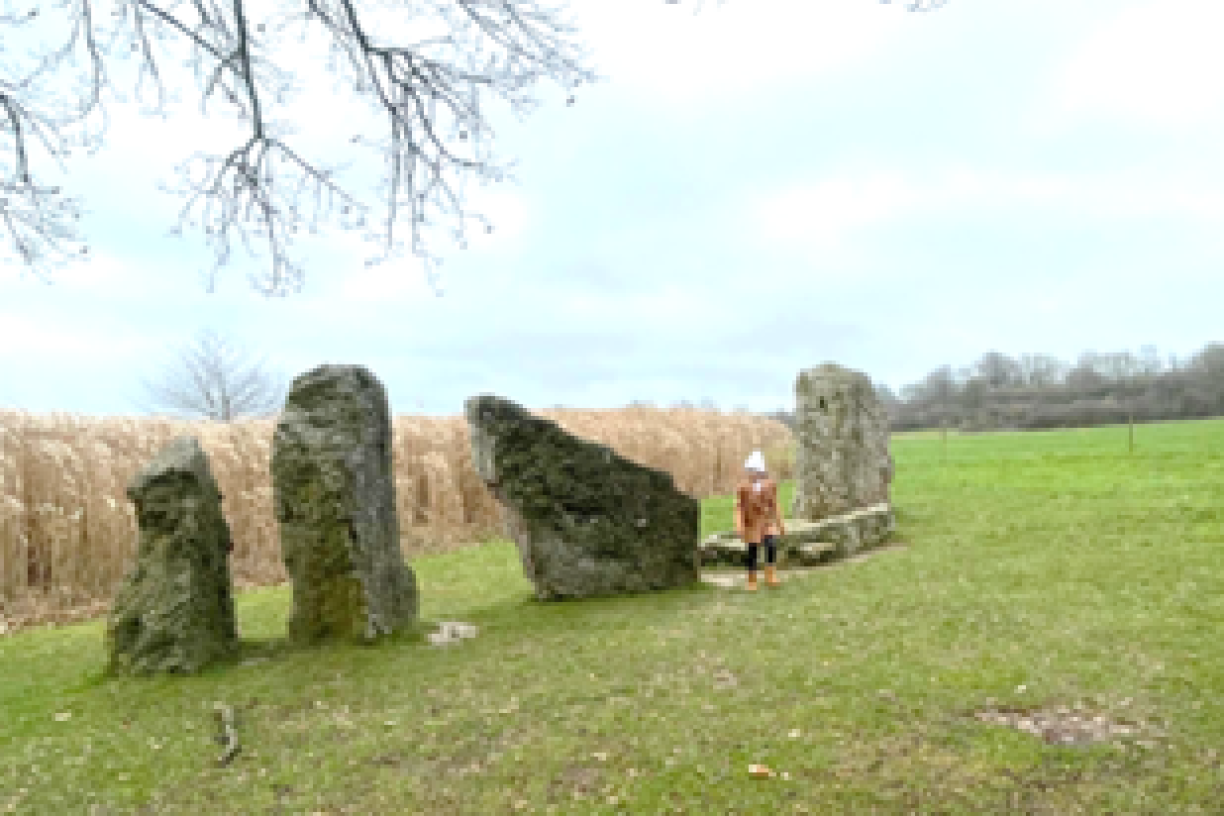 A mini-Stone Henge at Weris.
