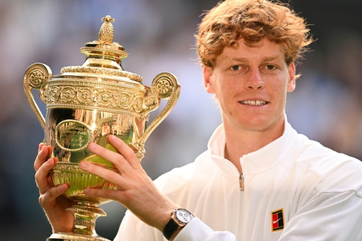 Italy's Jannik Sinner won his first Wimbledon title on Sunday