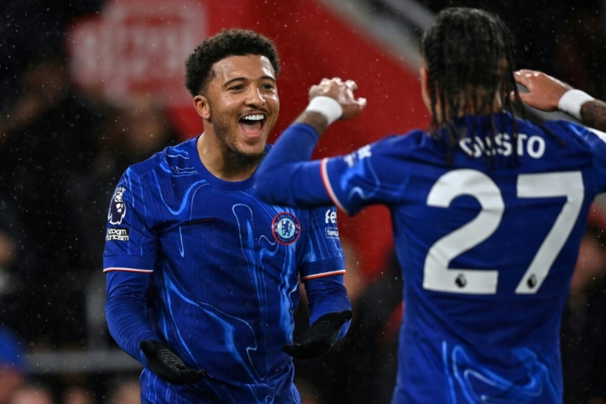 Jadon Sancho scored his first Chelsea goal against Southampton