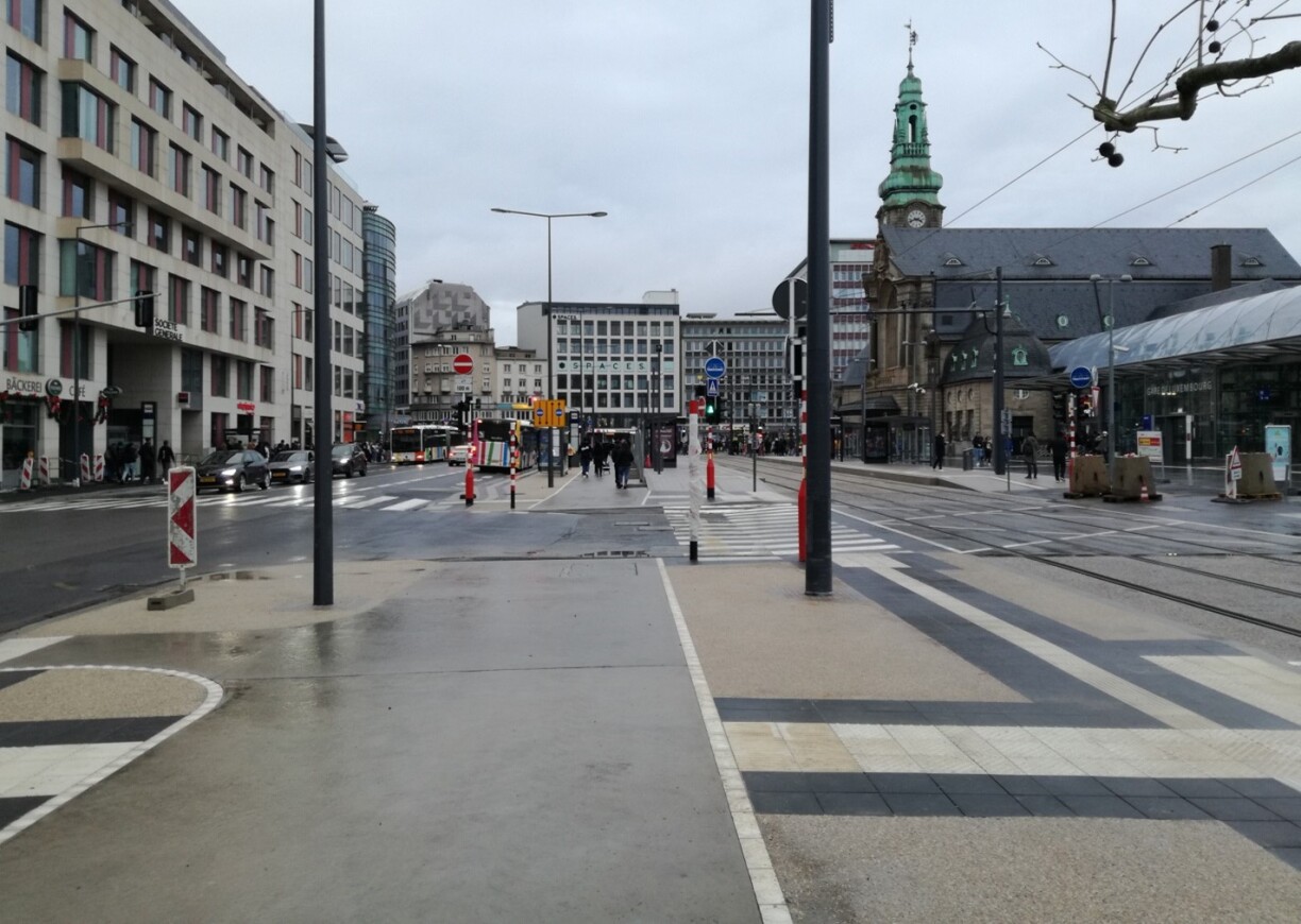 Place de la Gare Dezember 2020