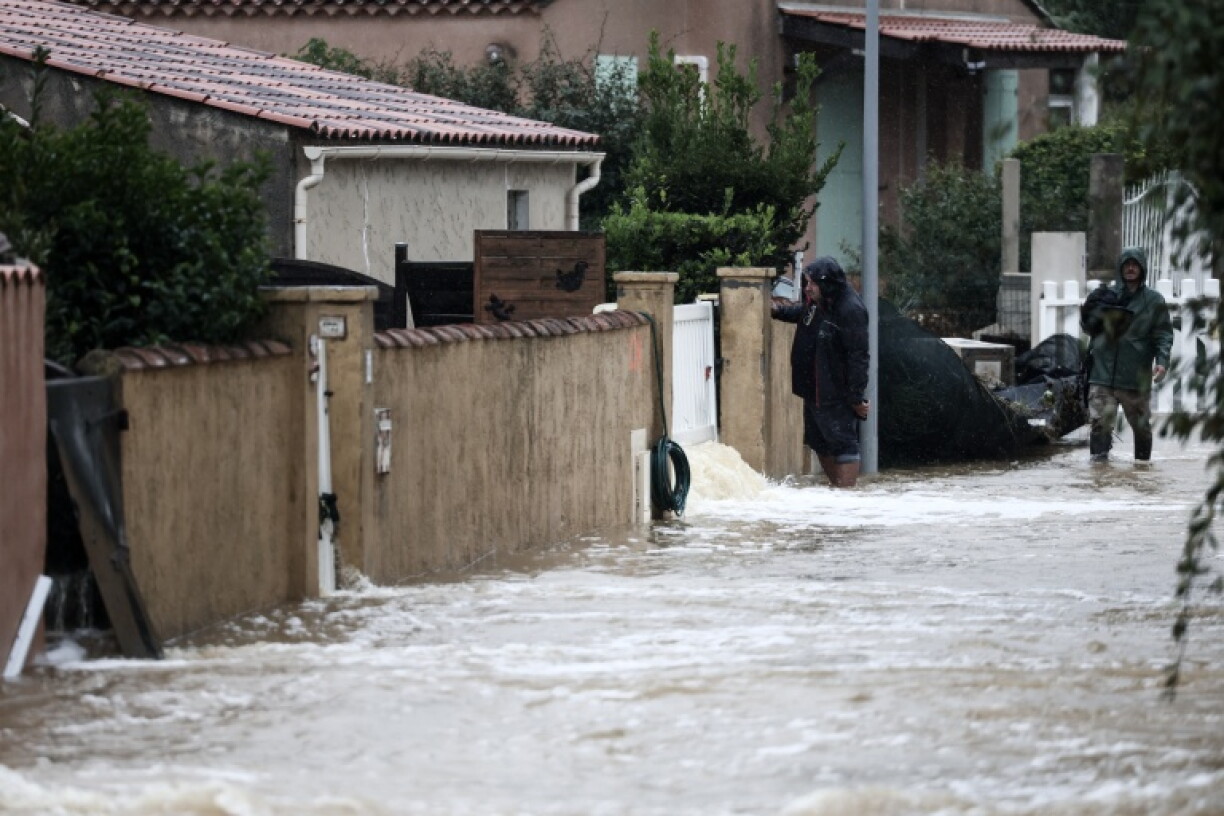 Inondations à Saint-Mitre-les-Remparts, près de Marseille, le 20 octobre 2026