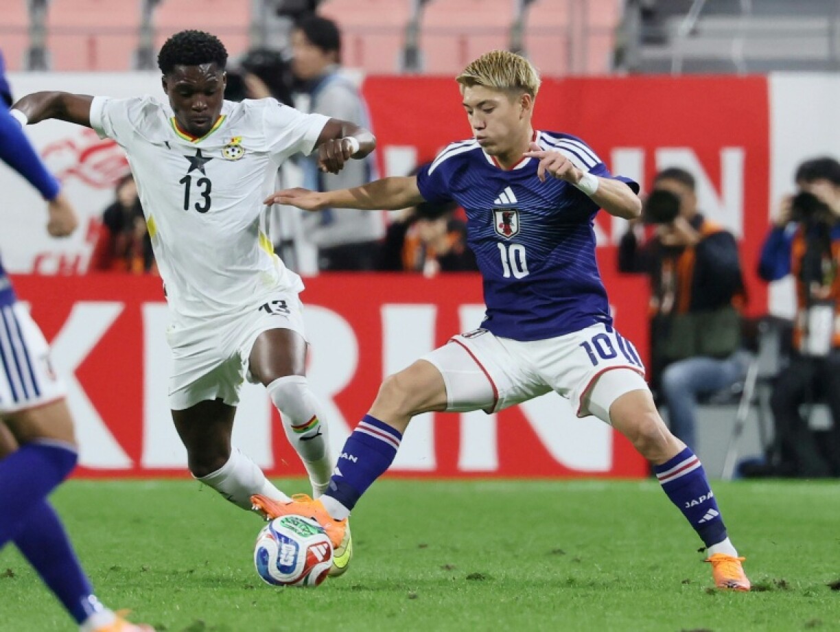 World Cup qualifiers Japan and Ghana met in a friendly in Toyota on Friday