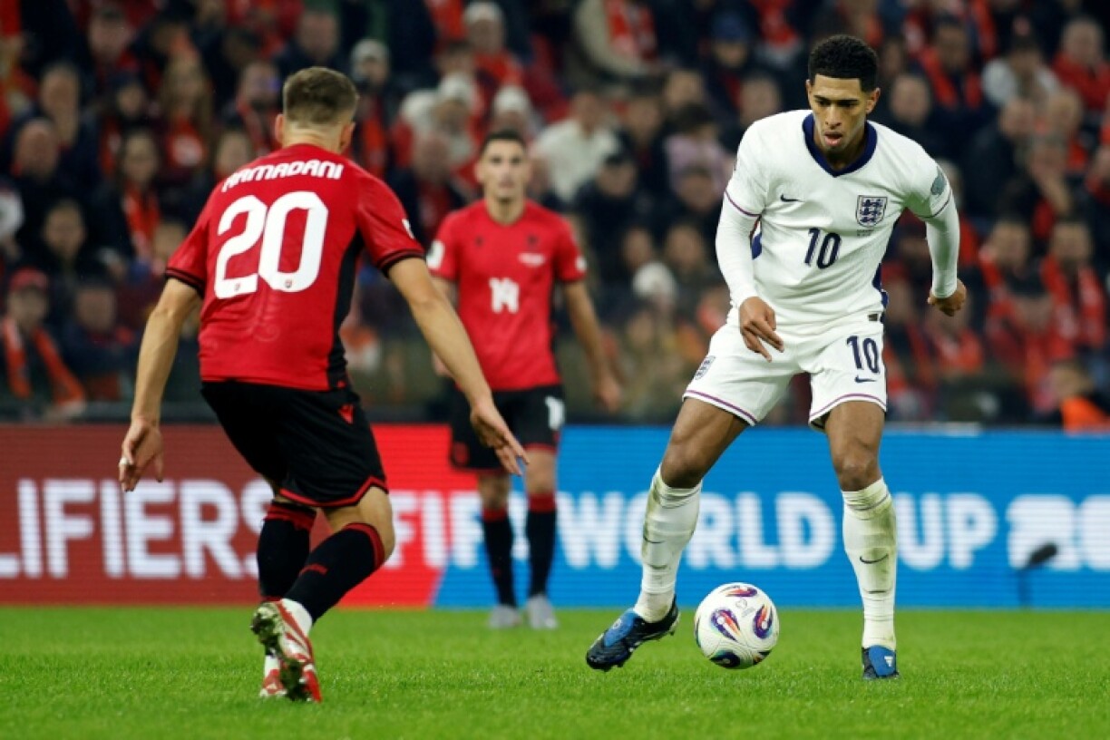 England star Jude Bellingham was frustrated to be substituted against Albania