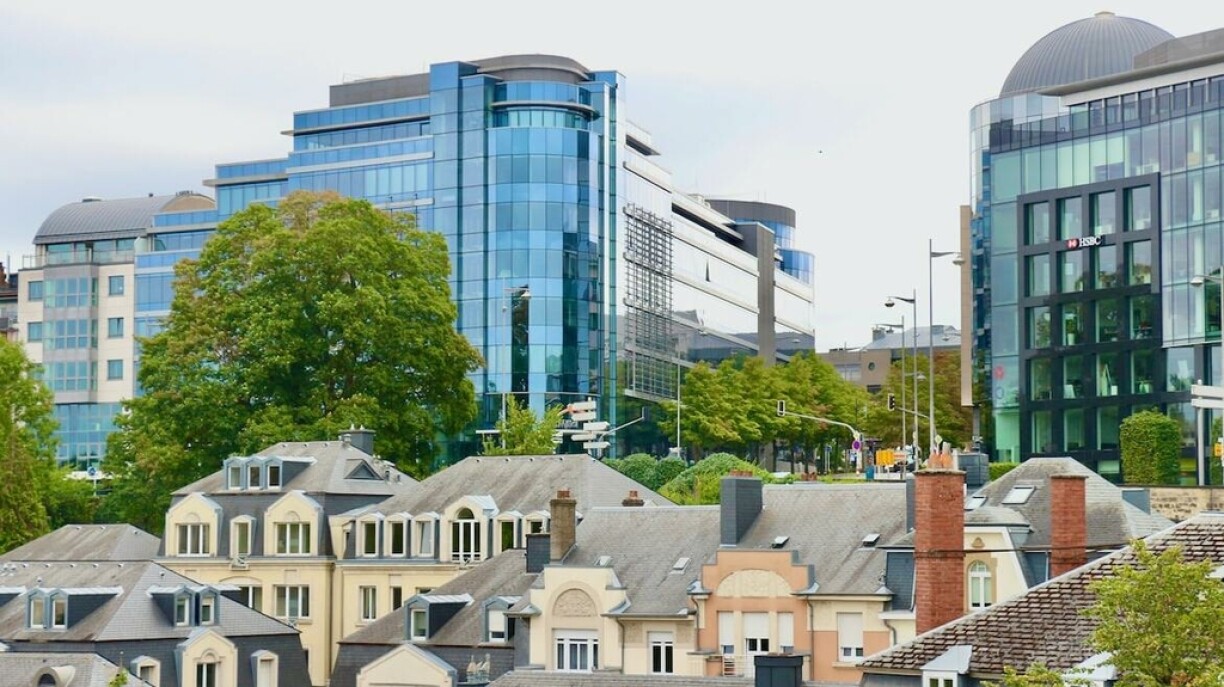 Une photo prise à Luxembourg, à proximité du quartier Gare