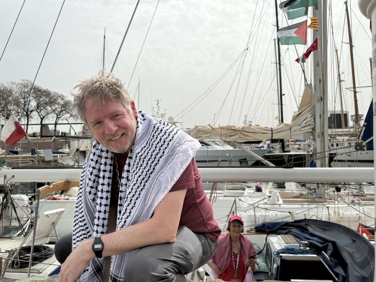 Xavier Gilquin during navigation training ahead of departure.