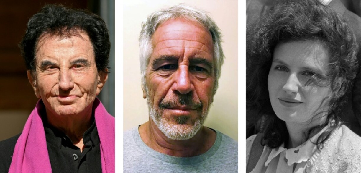 De G à D: Jack Lang à Paris le 30 septembre 2025, photo non datée de Jeffrey Epstein obtenue à New York le 11 juillet 2019 et Caroline Lang au Festival de Cannes le 16 mai 1983