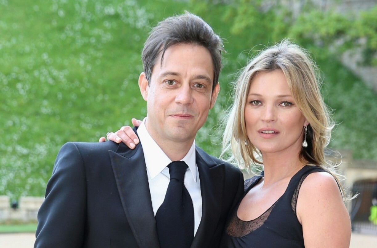 Kate Moss et son mari Jamie Hince, le 13 mai 2014 au château de Windsor