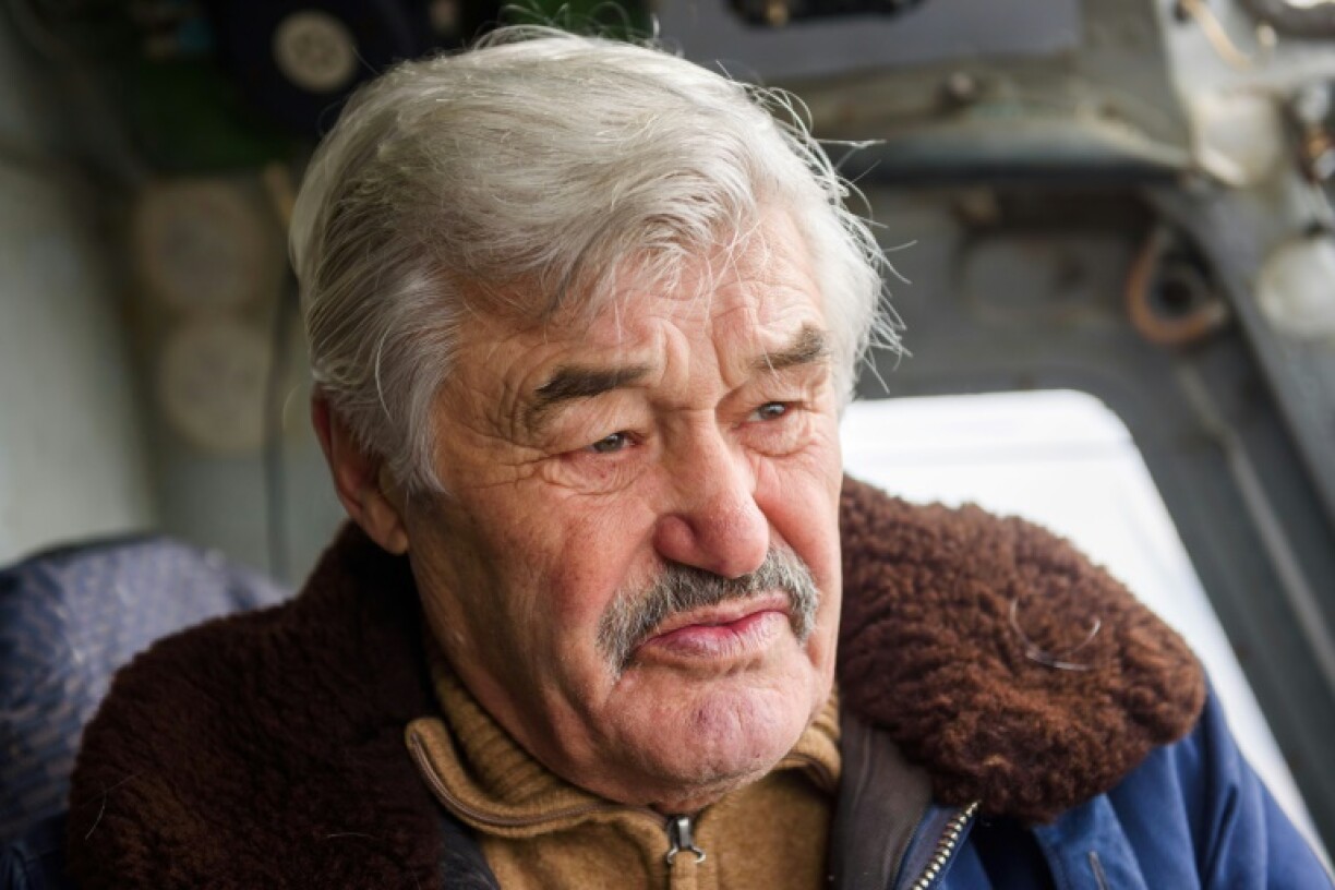 Viktors Talpas, propriétaire d'un musée privé d'aviation soviétique menacé de fermeture en Lettonie, le 16 mars 2021