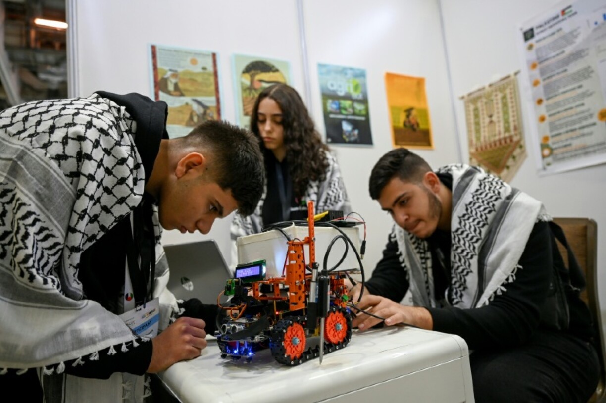 The Palestinian delegation to the World Robot Olympiad in Singapore left without a medal, but with a sense of pride
