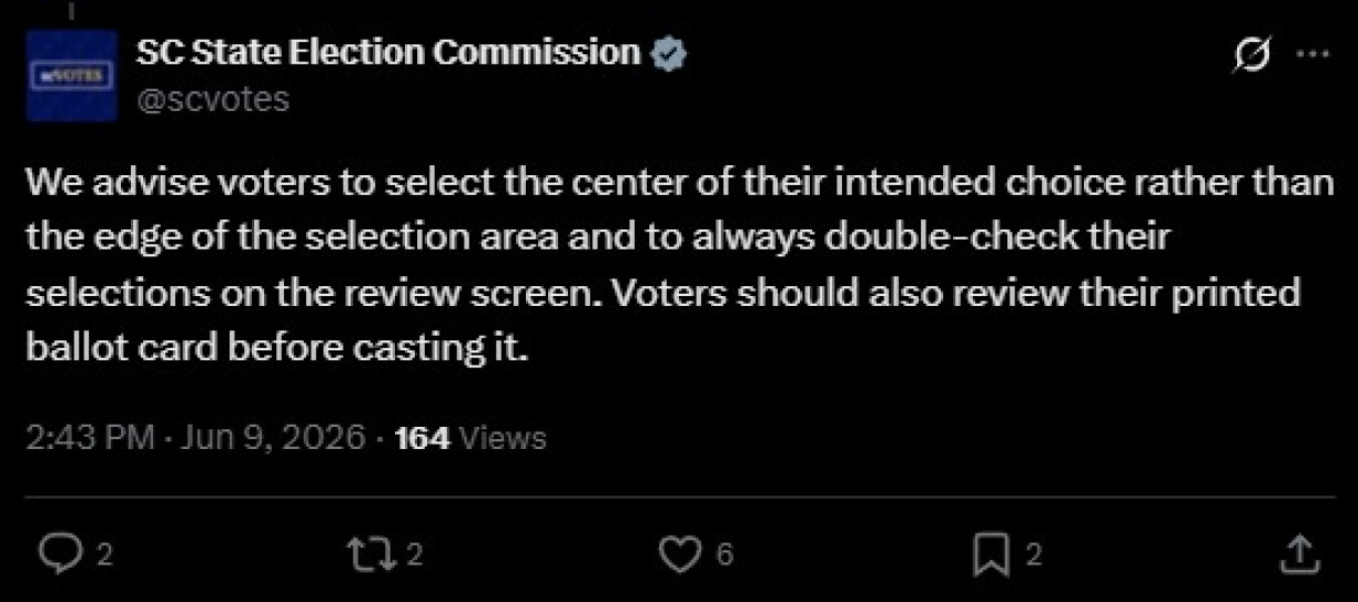 Screenshot of an X post taken June 10, 2026