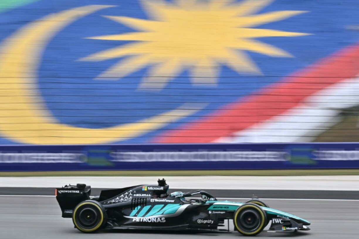 George Russell missed out on a podium in the Bahrain GP in Malaysia when he had to retire his Mercedes in the closing laps