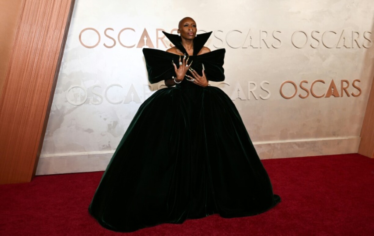 'Wicked' star Cynthia Erivo gave Elphaba vibes at the Oscars in dark green Louis Vuitton