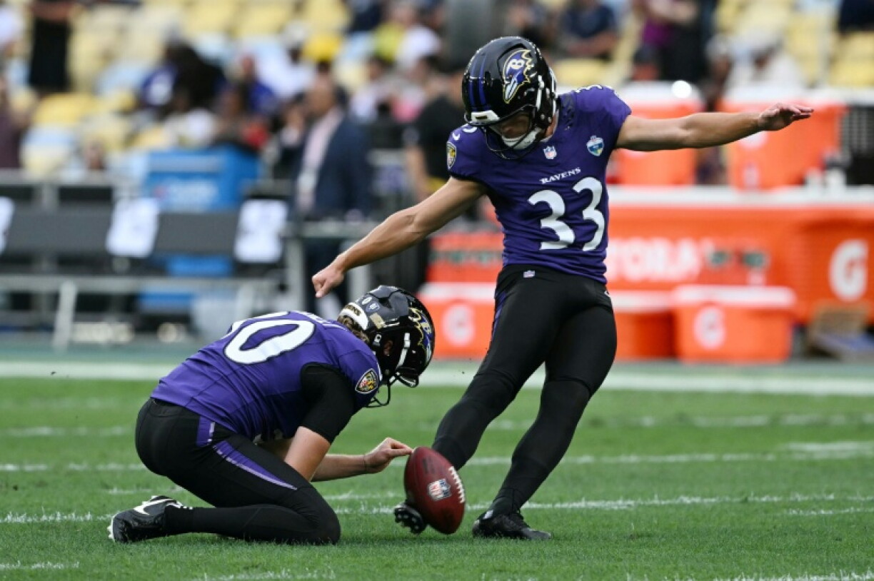 Baltimore Ravens' kicker Tyler Loop scored the winning field goal with one second remaining
