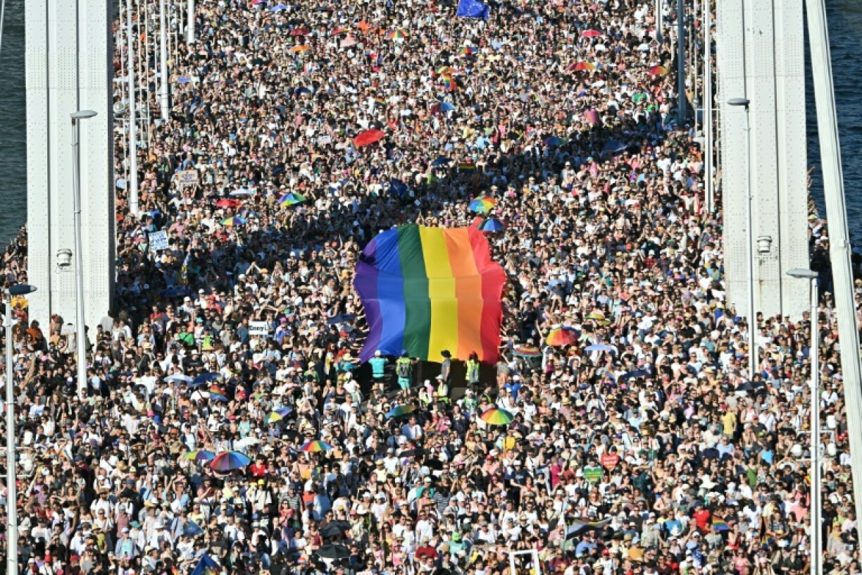 Organisers estimate up to 200,000 people took part in the 30th Budapest Pride parade