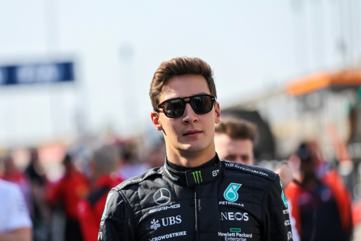 Le pilote britannique Mercedes George Russell lors des tests de pré-saison à Sakhir, Bahreïn, le 23 février 2023