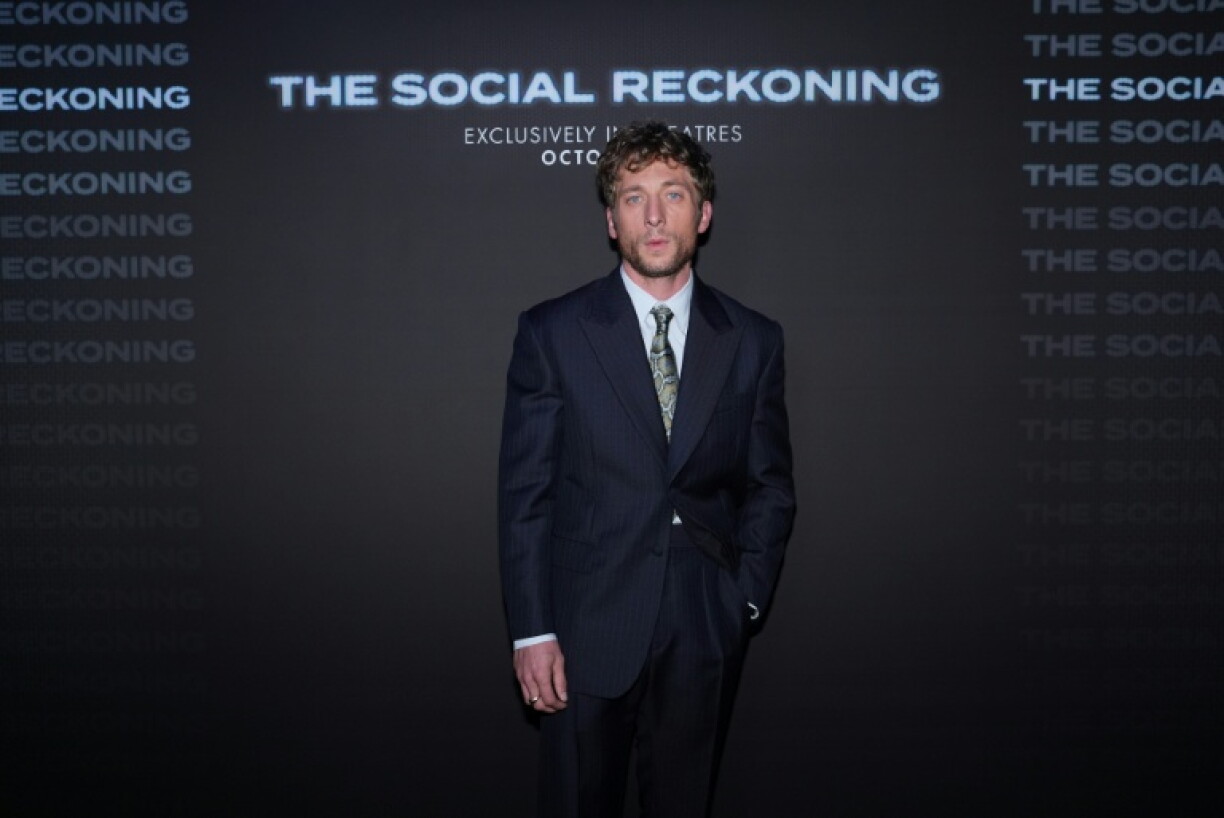 Jeremy Allen White at the premiere of 'The Social Reckoning' in New York