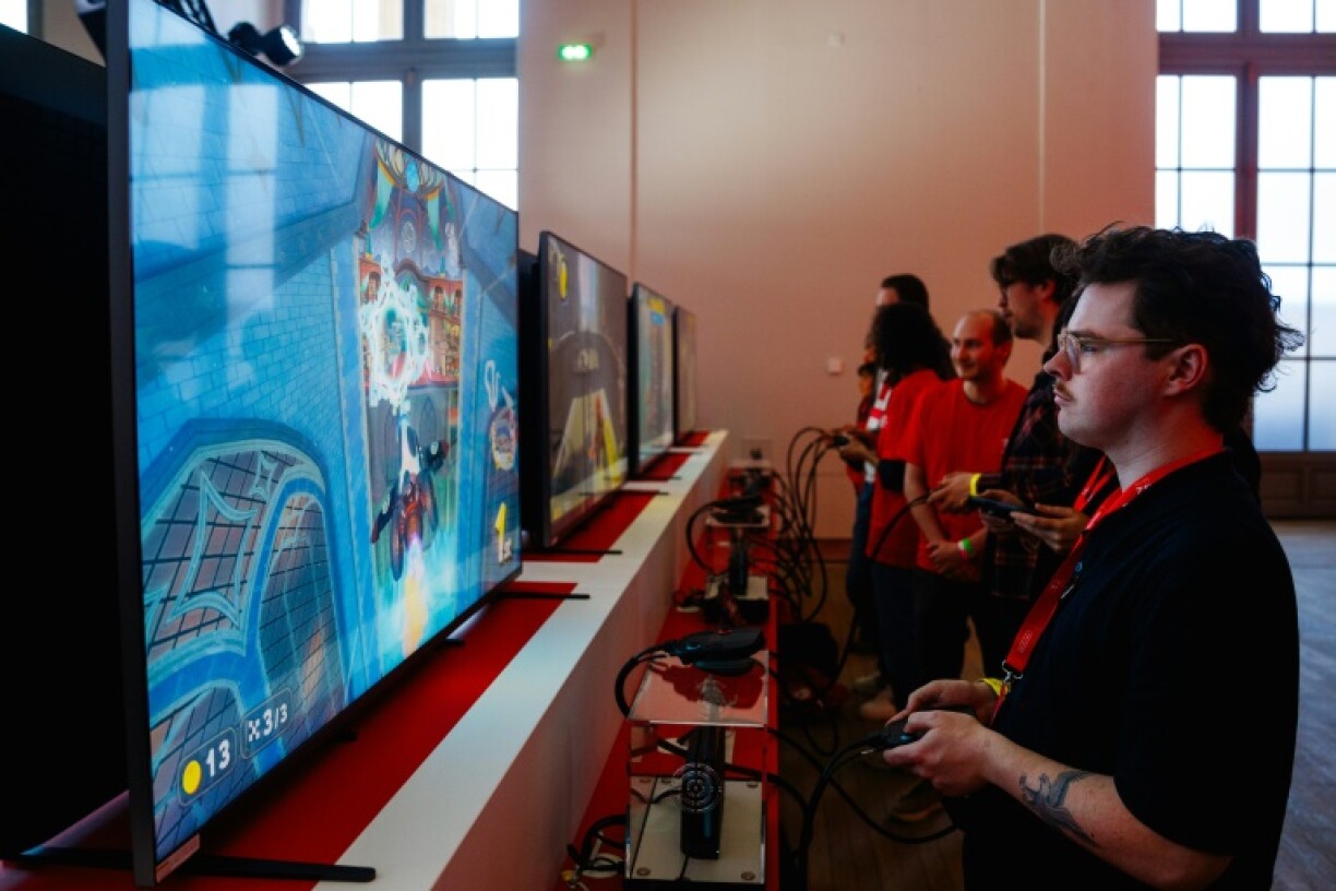 Gamers were given a chance to test out the new console in Paris