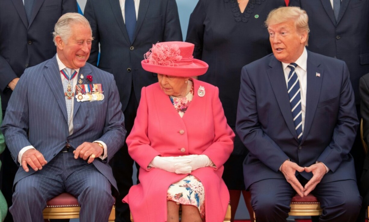 Britain's Prince Charles, Queen Elizabeth II and Donald Trump were joined by other world leaders to mark the D-Day anniversary