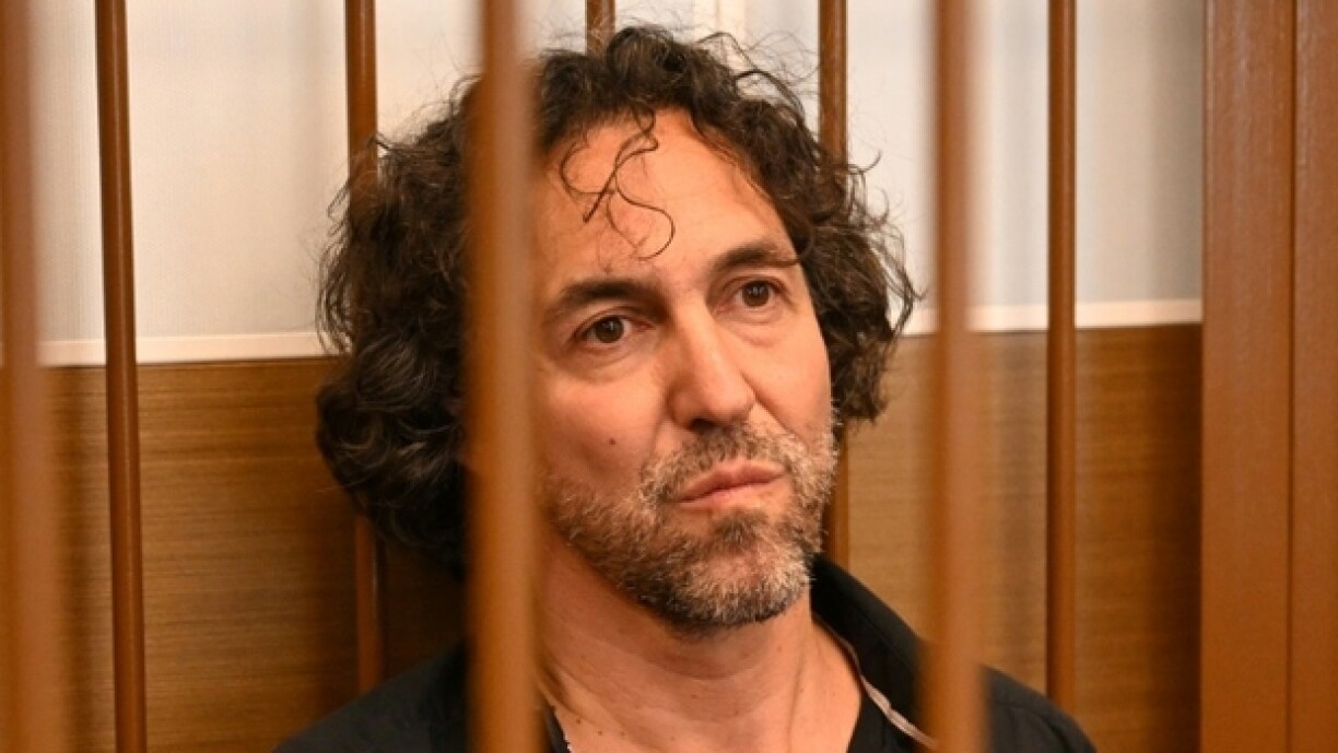 Laurent Vinatier lors de son audience de détention provisoire à Moscou le 7 juin 2024