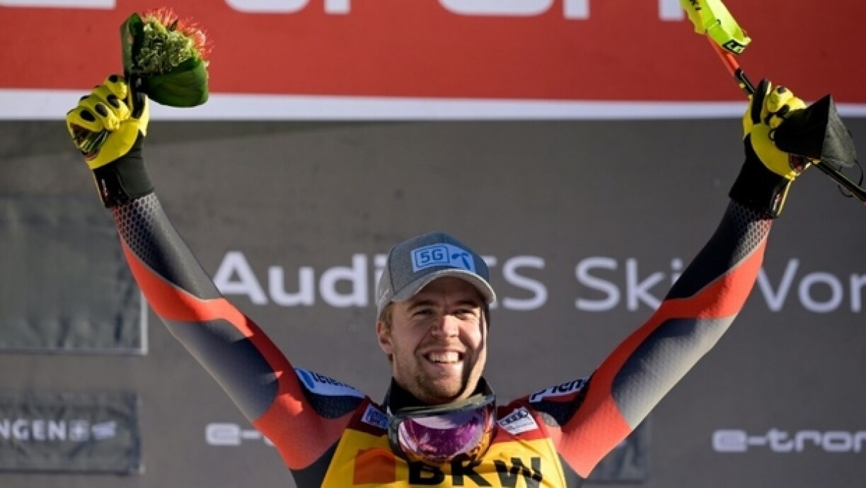 Aleksander Aamodt Kilde feiert seng Victoire zu Wengen