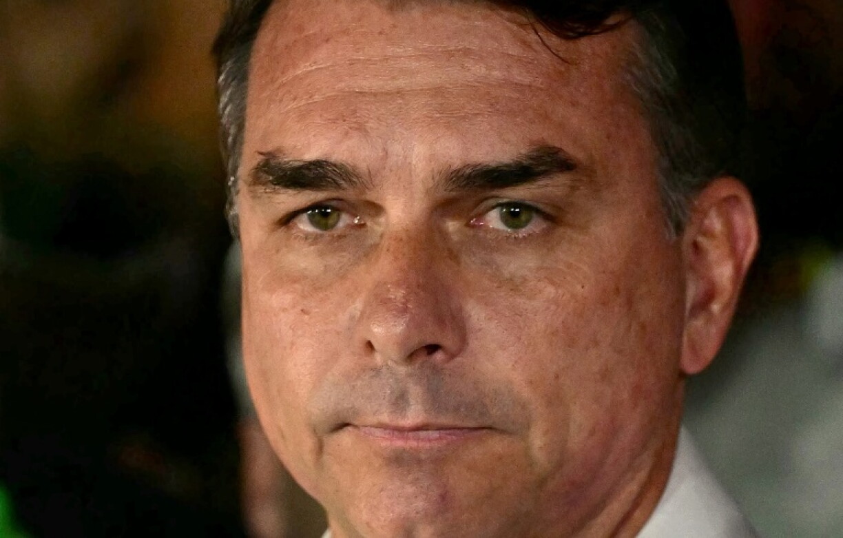 Le sénateur conservateur brésilien Flavio Bolsonaro à Brasilia, le 25 octobre 2026