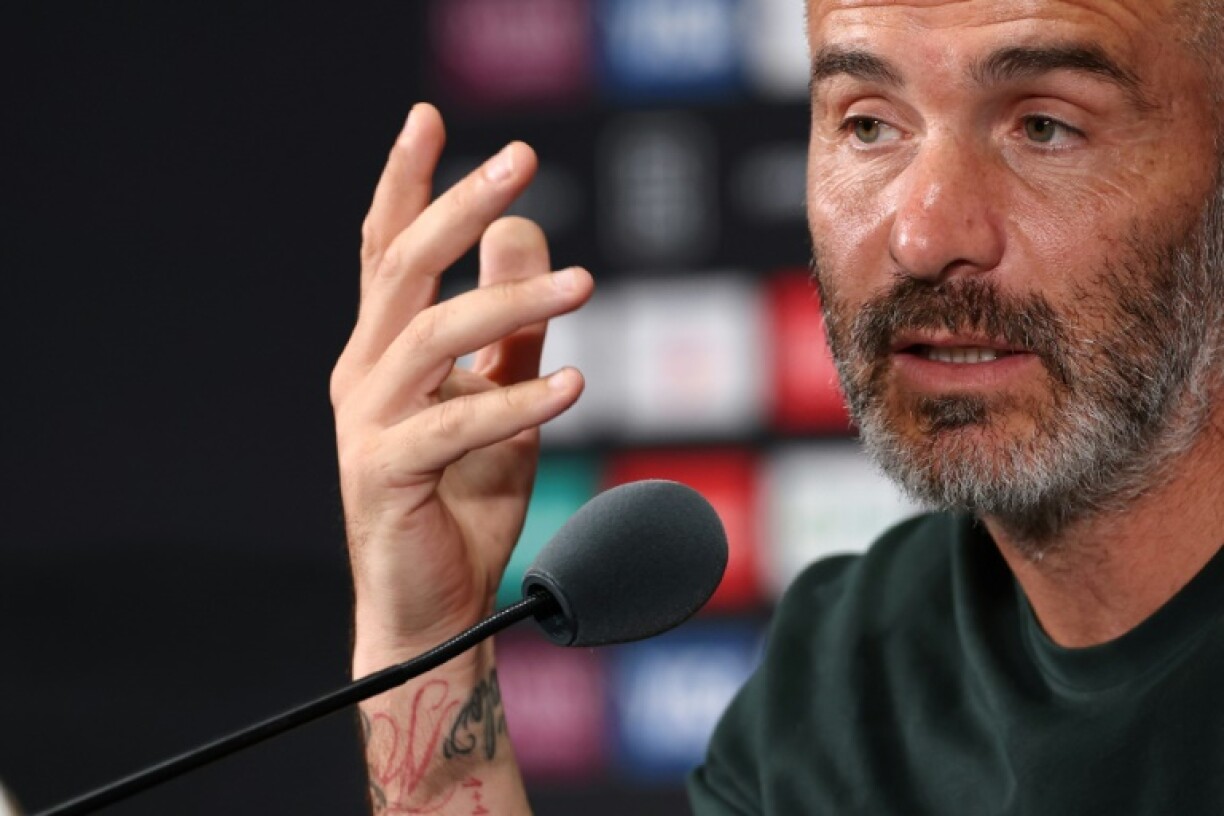 Chelsea coach Enzo Maresca speaks to reporters on Monday ahead of the Club World Cup semi-final against Fluminense