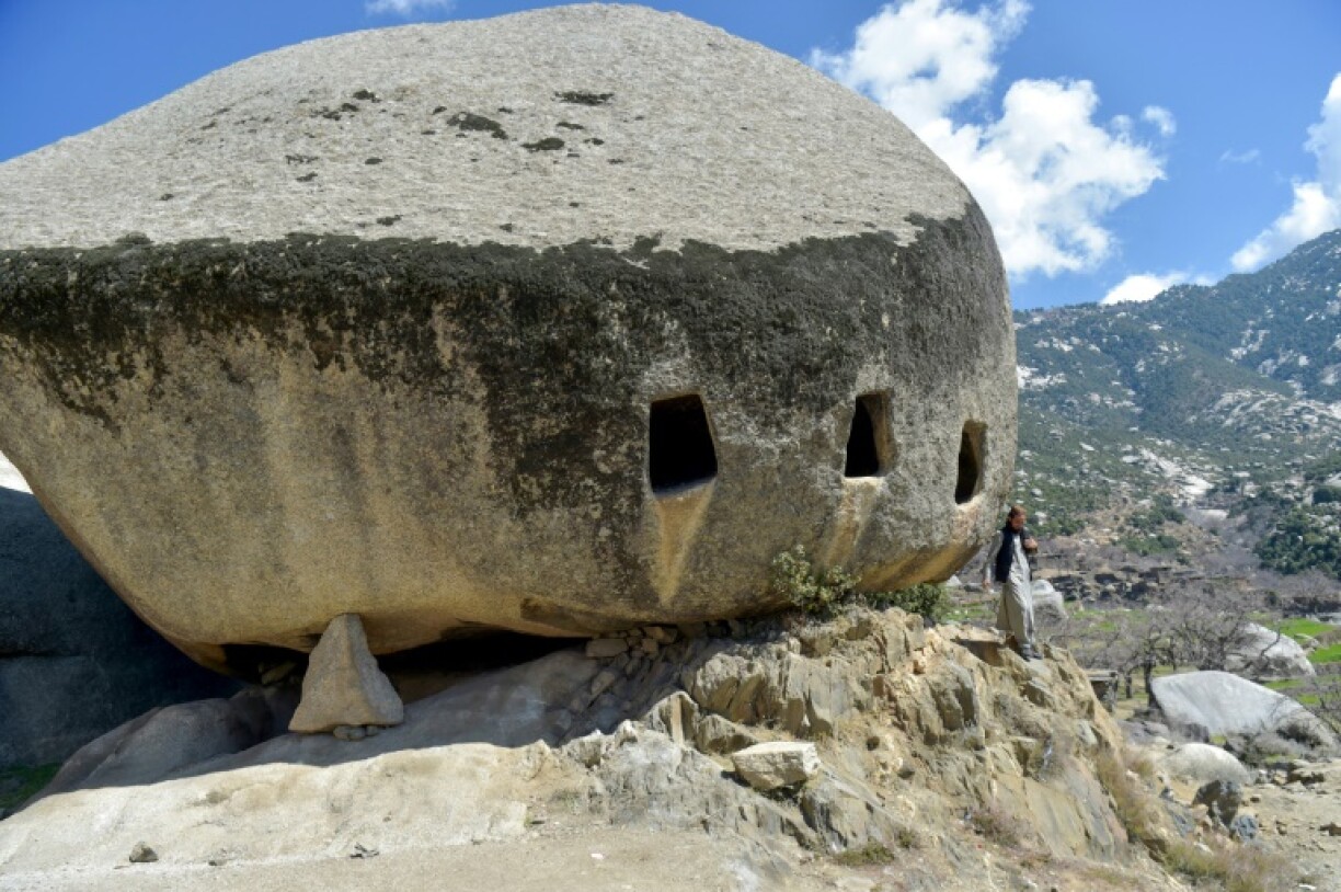 Niches carved into rocks in Laghman province are believed to have been storerooms dating back to the Kushan empire, which 2,000 years ago stretched from the Gobi desert to the river Ganges