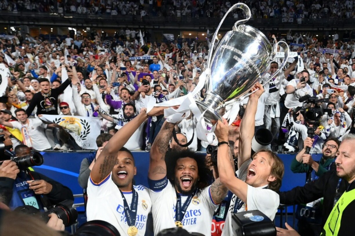Le Real Madrid, vainqueur de la Ligue des champions face à Liverpool, le 28 mai 2022 au Stade de France