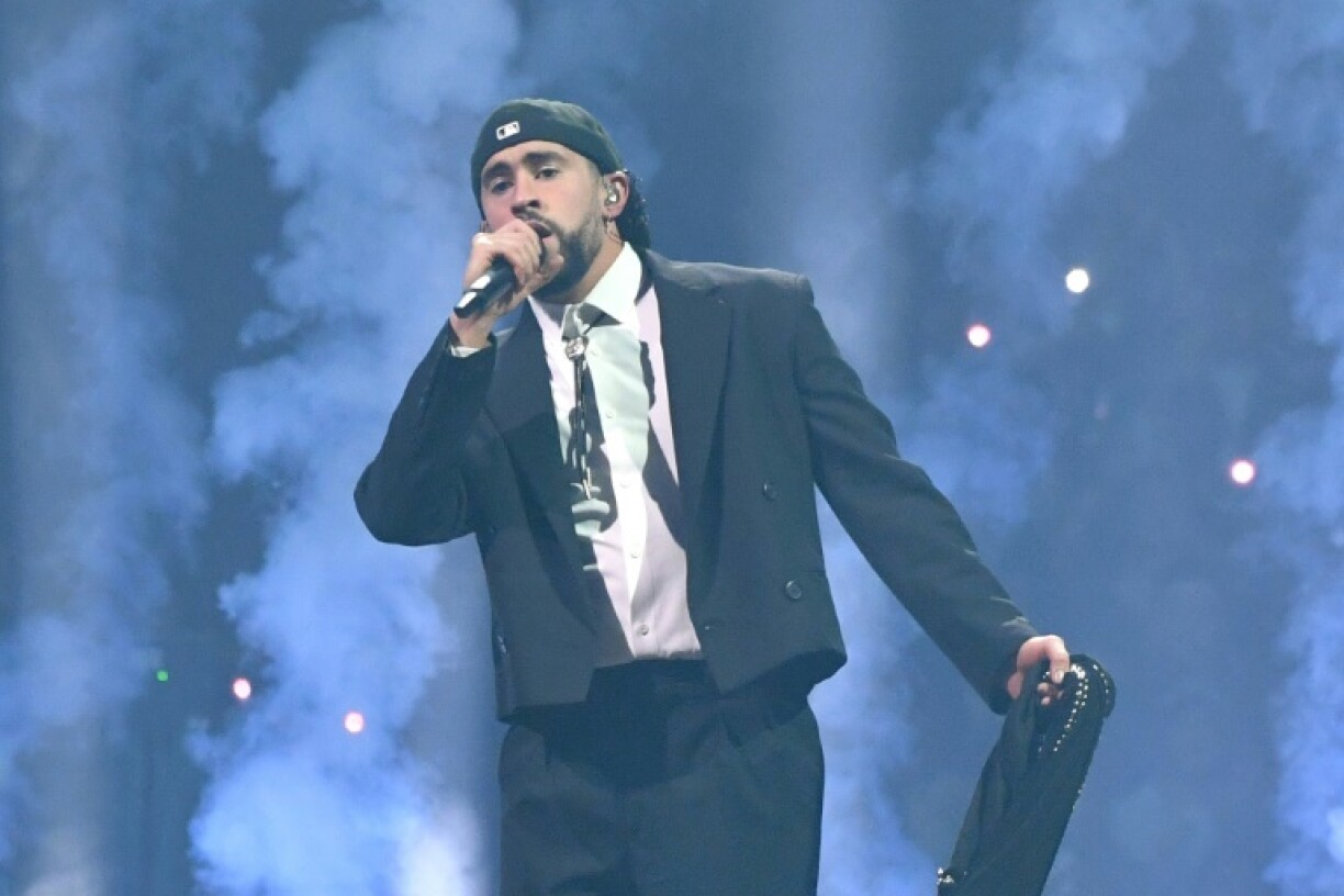 Puerto Rican singer Bad Bunny, shown here performing in Los Angeles, has announced a concert residency in San Juan