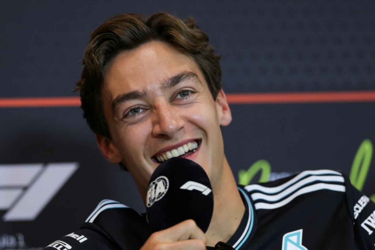 George Russell enjoyed his lobster pasta revenge at Alex Albon's expense