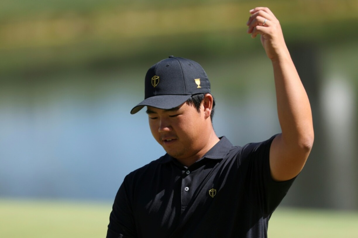 Tom Kim flew in from the Presidents Cup for the Asian Games