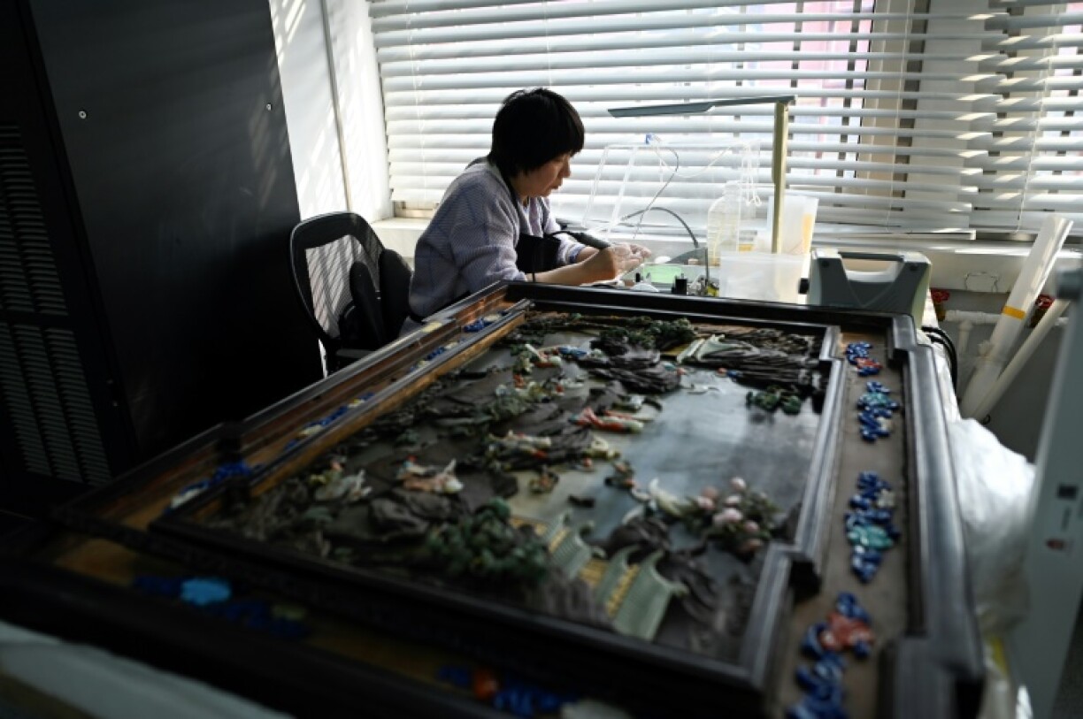 Hundreds of thousands of pieces were removed from the museum in the 1930s to prevent them falling into the hands of invading Japanese troops