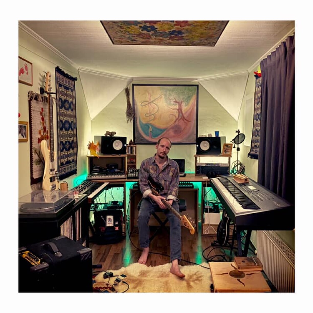 Nick Sauber in his studio
