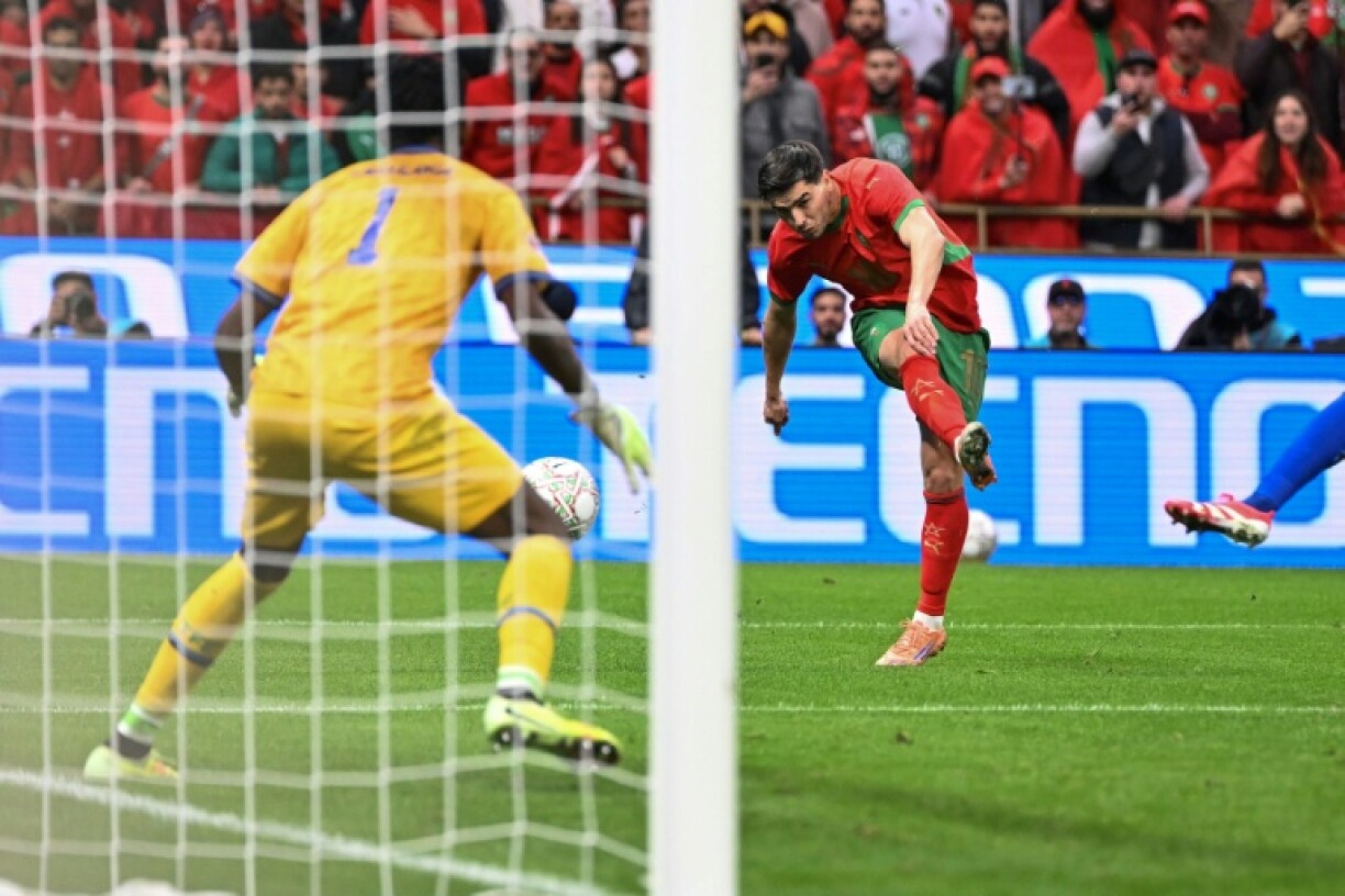 L'attaquant du Maroc Brahim Diaz a inscrit le but de la qualification en quarts de finale de la Coupe d'Afrique des nations contre la Tanzanie le 4 janvier 2026 à Rabat