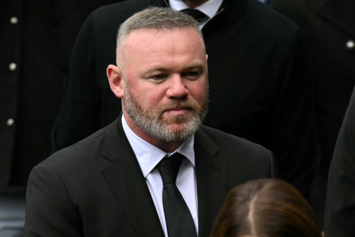 Former Manchester United forward Wayne Rooney attends the funeral of Ricky Hatton